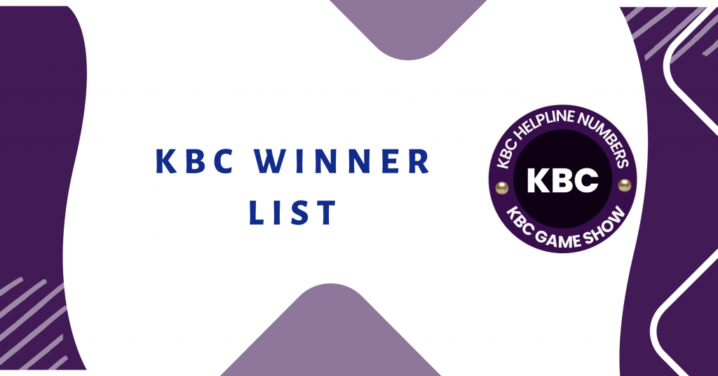KBC Winner List